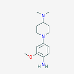 Structure of 1-(4-amino-3-methoxyphenyl)-N,N-dimethylpiperidin-4-amine