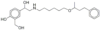 Structure of Salmeterol Related Compound B (10 mg) (4-{1-Hydroxy-2-[6-(4-phenylbutan-2-yloxy)hexylamino]ethyl}-2-(hydroxymethyl)phenol)