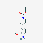 Structure of tert-butyl 4-(4-amino-3-methoxyphenyl)piperidine-1-carboxylate