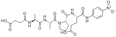 Structure of SUC-ALA-ALA-PRO-GLU-PNA