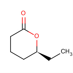 Structure of 2H-Pyran-2-one, 6-ethyltetrahydro-, (S)-