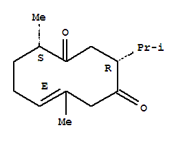 Structure of (3R,6E,10S)-6,10α-Dimethyl-3-isopropyl-6-cyclodecene-1,4-dione