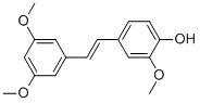 Structure of 4-[(E)-2-(3,5-dimethoxyphenyl)ethenyl]-2-methoxy-phenol
