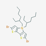 Structure of 2,6-Dibromo-4,4-bis(2-ethylhexyl)-4H-silolo[3,2-b:4,5-b']dithiophene