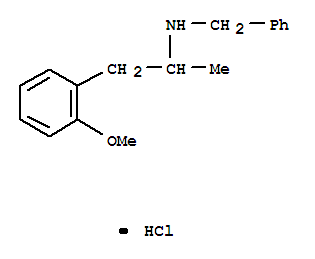 N-benzyl-1-(2-methoxyphenyl)propan-2-amine hydrochloride结构式