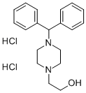 Structure of 4-(DIPHENYLMETHYL)-1-PIPERAZINEETHANOL DIHYDROCHLORIDE
