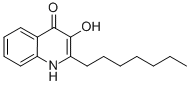 Structure of 2-HEPTYL-3-HYDROXY-4-QUINOLONE