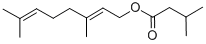 Structure of GERANYL ISOVALERATE