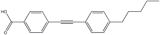 Structure of 4-((4-pentylphenyl)ethynyl)benzoic acid