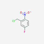 Structure of 2-(chloromethyl)-4-fluoro-1-nitrobenzene