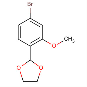 Structure of 1,3-Dioxolane, 2-(4-bromo-2-methoxyphenyl)-