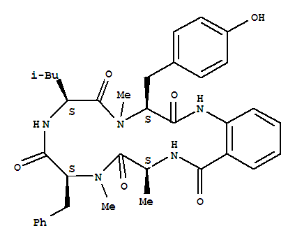 Structure of 1,4,7,10,13-Benzopentaazacyclohexadecine,cyclic peptide deriv.