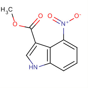 1H-Indole-3-carboxylic acid, 4-nitro-, methyl ester结构式