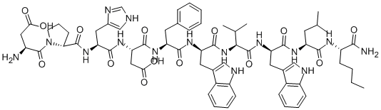 Structure of ASP-D-PRO-HIS-ASP-PHE-D-TRP-VAL-D-TRP-LEU-NLE-NH2