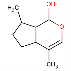 Cyclopenta[c]pyran-1-ol, 1,4a,5,6,7,7a-hexahydro-4,7-dimethyl-结构式