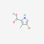 4-bromo-3-methyl-1h-pyrrole-2-carboxylic Acid结构式