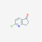 2-chloro-6,7-dihydrocyclopenta[b]pyridin-5-one结构式