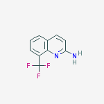 Structure of 8-(trifluoromethyl)quinolin-2-amine