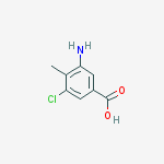 3-Amino-5-chloro-4-methylbenzoic acid结构式