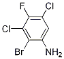 Structure of 2-Bromo-3,5-dichloro-4-fluoroaniline