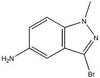 Structure of 1H-Indazol-5-amine, 3-bromo-1-methyl-