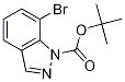 Structure of tert-butyl 7-bromo-1H-indazole-1-carboxylate