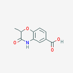 3,4-Dihydro-2-methyl-3-oxo-2H-1,4-benzoxazine-6-carboxylic acid结构式