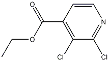 2,3-Dichloropyridine-4-carboxylic acid ethyl ester结构式