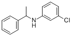 Structure of Benzenemethanamine, N-(3-chlorophenyl)-a-methyl-