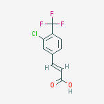 Structure of 3-Chloro-4-(trifluoromethyl)cinnamic acid