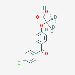 Structure of Fenofibric acid-d6