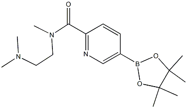 Structure of N-(2-(diMethylaMino)ethyl)-N-Methyl-5-(4,4,5,5-tetraMethyl-1,3,2-dioxaborolan-2-yl)picolinaMide