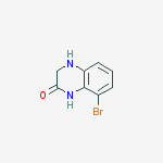 Structure of 8-bromo-3,4-dihydro-1H-quinoxalin-2-one