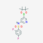 Structure of 2,4-DIFLUORO-N-[5-(4,4,5,5-TETRAMETHYL-1,3,2-DIOXABOROLAN-2-YL)-3-PYRIDINYL]BENZENESULFONAMIDE