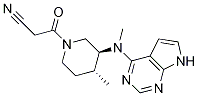 Structure of 3-((3S,4R)-4-Methyl-3-(Methyl(7H-pyrrolo[2,3-d]pyriMidin-4-yl)aMino)piperidin-1-yl)-3-oxopropanenitrile