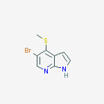 Structure of 5-Bromo-4-(methylsulfanyl)-1H-pyrrolo[2,3-b]pyridine