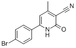 Structure of 6-(4-BROMOPHENYL)-1,2-DIHYDRO-4-METHYL-2-OXOPYRIDINE-3-CARBONITRILE