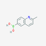 (2-methylquinolin-6-yl)boronic Acid结构式