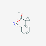 Structure of methyl 1-(2-cyanophenyl)cyclopropanecarboxylate