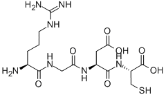 Structure of H-ARG-GLY-ASP-CYS-OH
