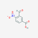 Benzoic acid, 3-formyl-4-nitro-结构式