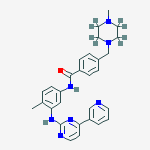 Structure of Imatinib-d8