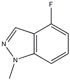 4-氟-1-甲基-1H-吲唑 的化学结构式