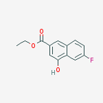 Structure of ethyl 6-fluoro-4-hydroxy-2-naphthoate