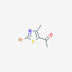 Structure of 1-(2-bromo-4-methyl-1,3-thiazol-5-yl)ethanone