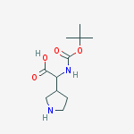 Structure of 3-Pyrrolidineacetic acid, a-[[(1,1-dimethylethoxy)carbonyl]amino]