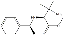 3-aMino-3-Methyl-2(S)-(1(S)-phenylethylaMino)butyric acid Methyl ester结构式