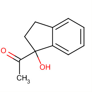 Ethanone, 1-(2,3-dihydro-1-hydroxy-1H-inden-1-yl)-结构式