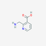 3-PYRIDINECARBOXYLIC ACID, 2-(AMINOMETHYL)-结构式