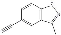 5-乙炔-3-甲基-1H-吲唑结构式